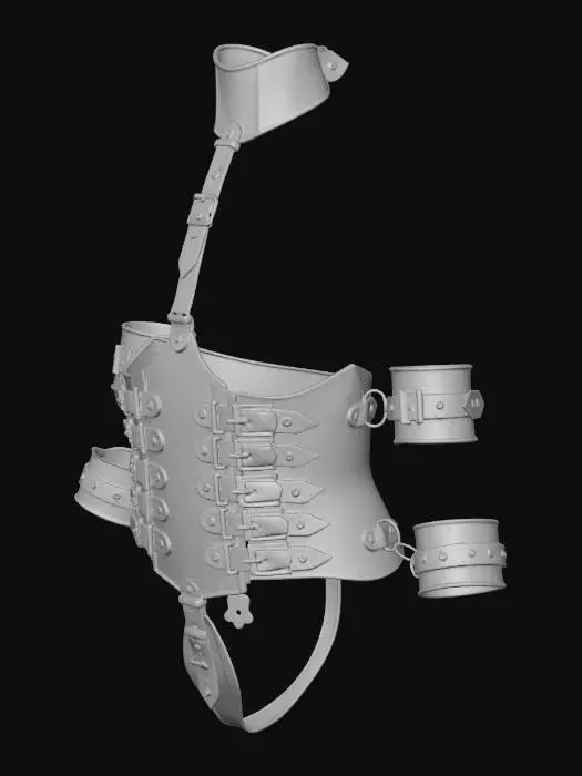 3D model for Full-Body Leather Straitjacket