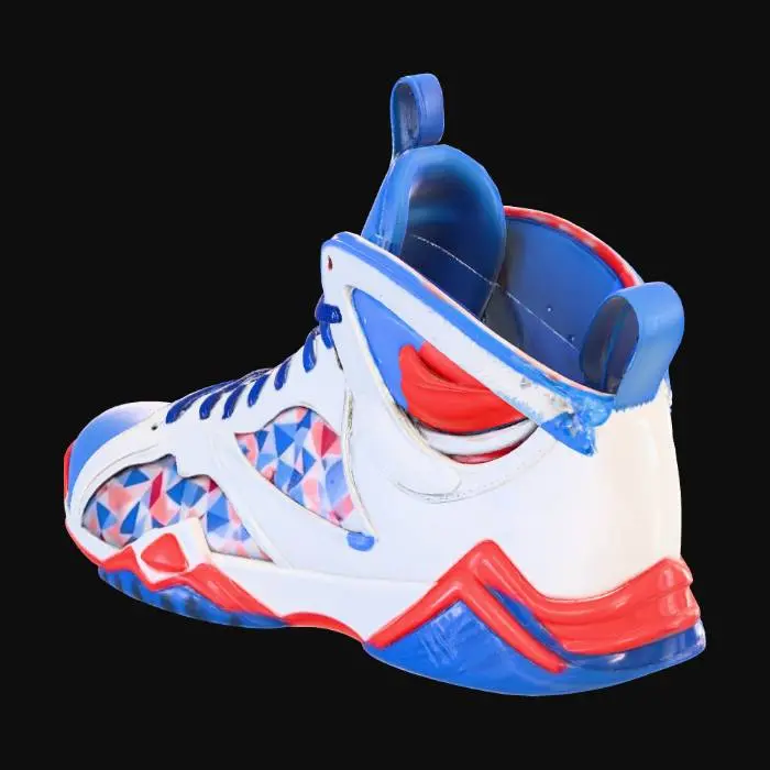 3D model for A Ultra Realistic Fabric Nike Air Jordan 7 Retro 'Olympic' 2012 shoe