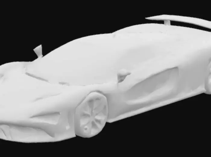 3D model for araba kırmızı uzun