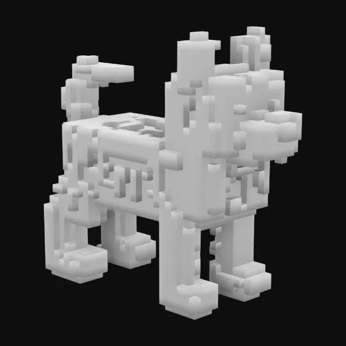 3D model for Ein nackter Hund