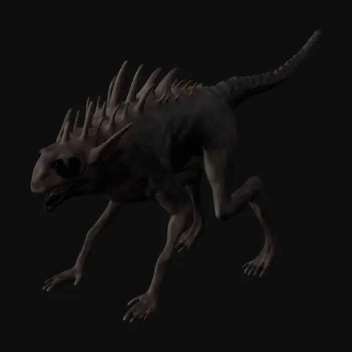 3D model for Spikey Rat Hound