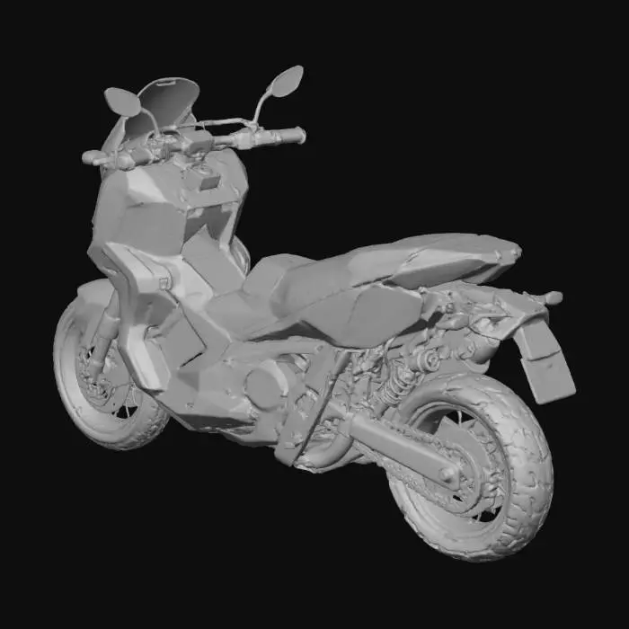 3D model for Silver Adventure Moto