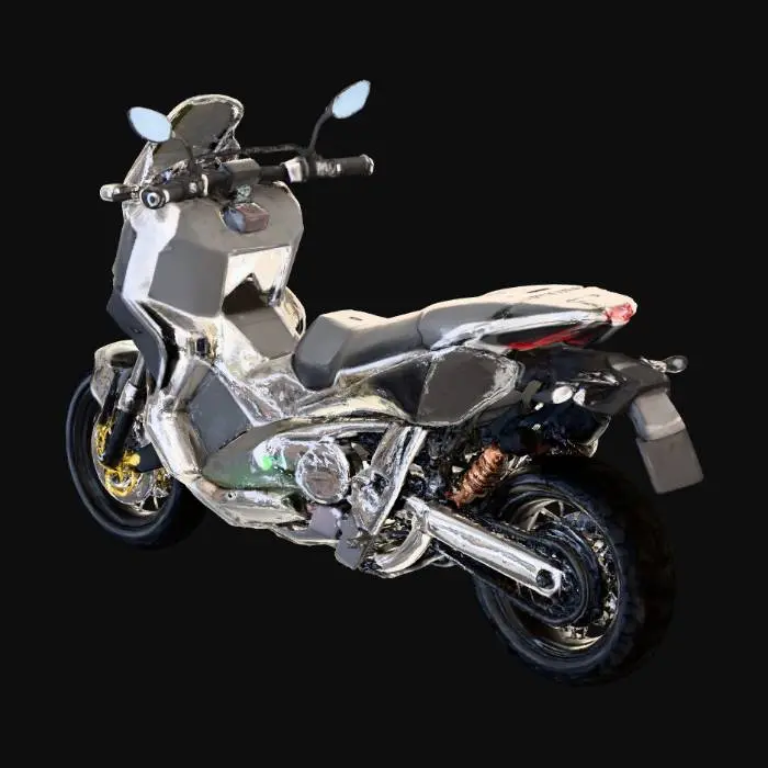3D model for Silver Adventure Moto