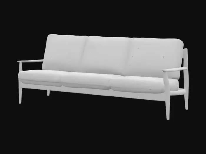 3D model for Mid-Century Modern Sofa