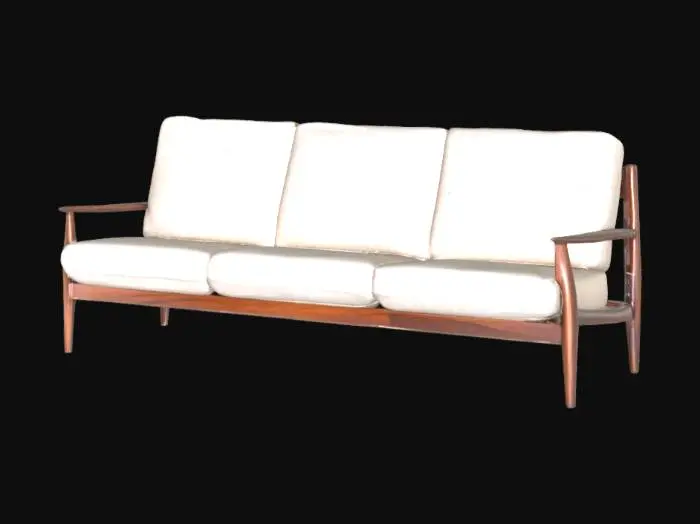 3D model for Mid-Century Modern Sofa