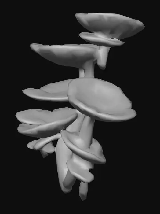 3D model for Crimson Fungi Cluster