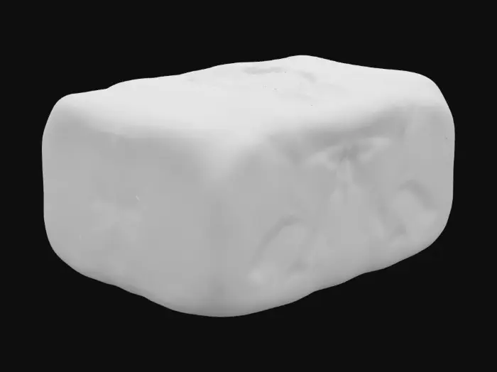 3D model for Make a textured, colored alloy made of 30 percent platinum and 60 percent titanium, and 10 percent tungsten