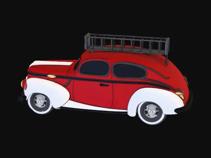 3D model for Vintage Crimson Cruiser