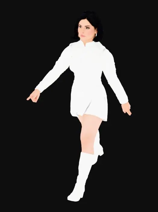 3D model for Warrior Pose