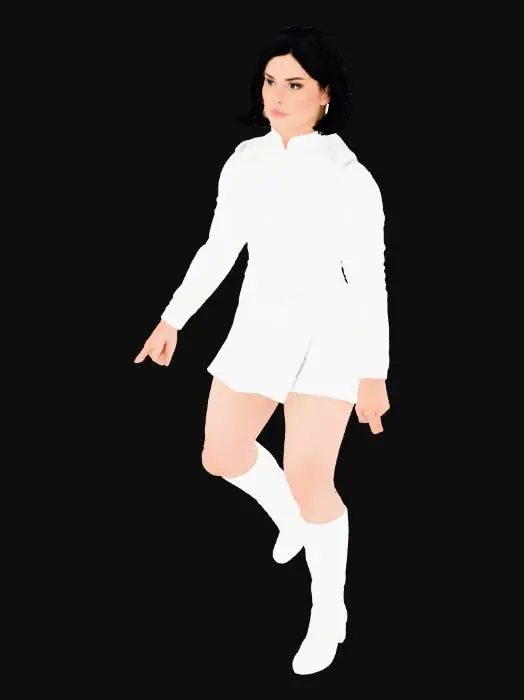 3D model for Warrior Pose