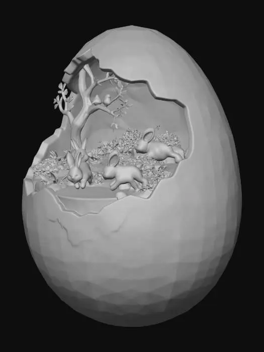 3D model for Eggshell Eden