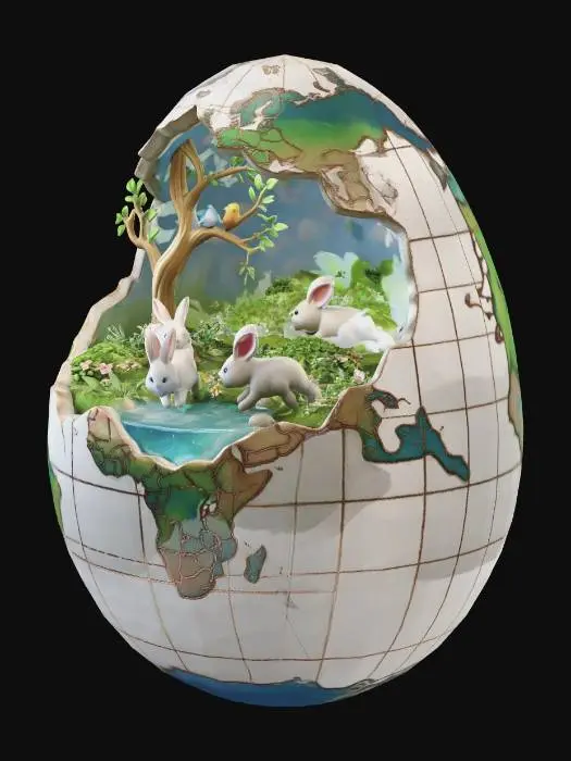 3D model for Eggshell Eden