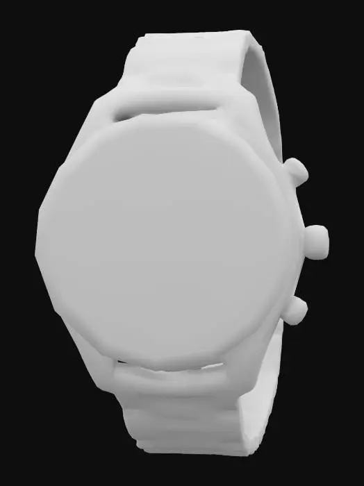 3D model for Expensive Luxury Watch silver hard surface