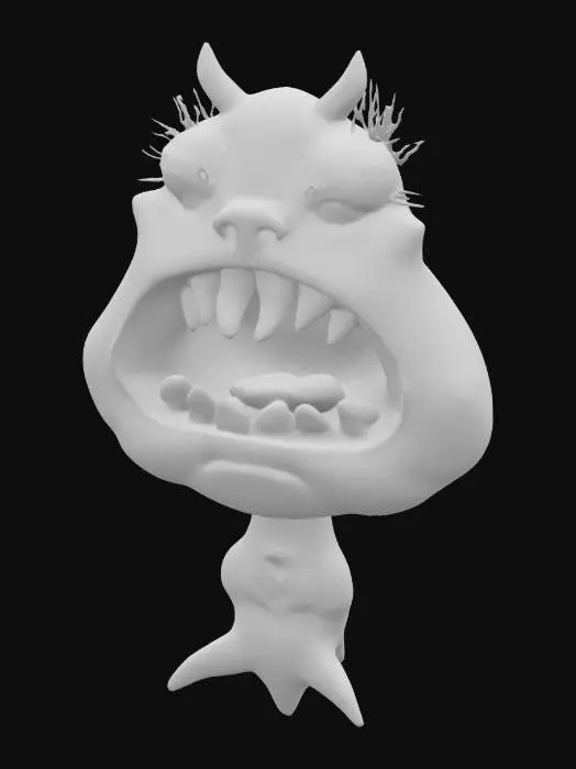 3D model for Monster Muncher, #SketchTo3D#
