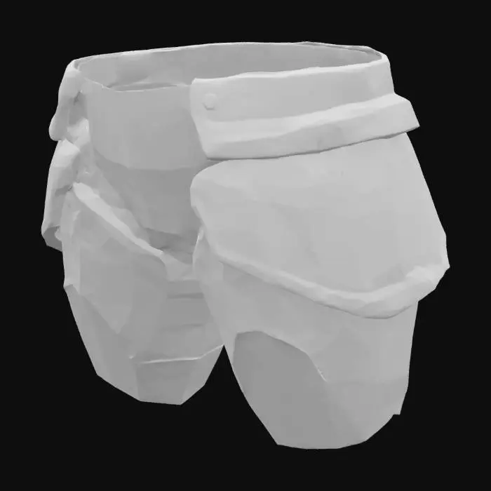 3D model for Steel Greaves