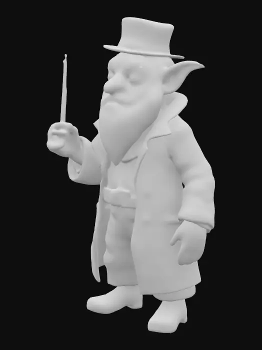 3D model for Old conductor Goblin
