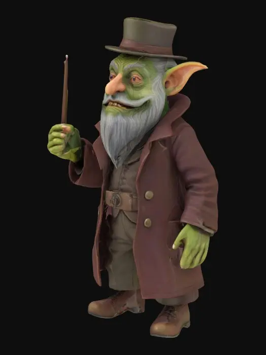 3D model for Old conductor Goblin
