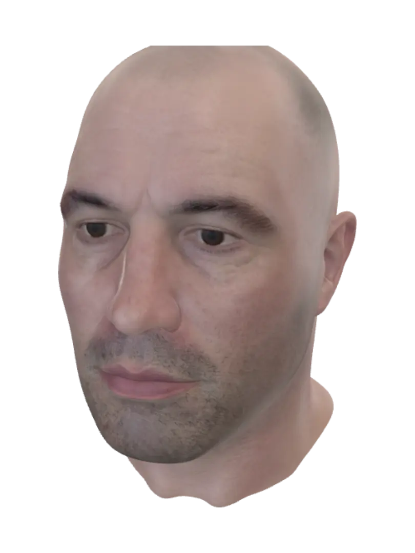 Intense Close-Up Portrait - Camera 3D model, vytvořený pomocí AI