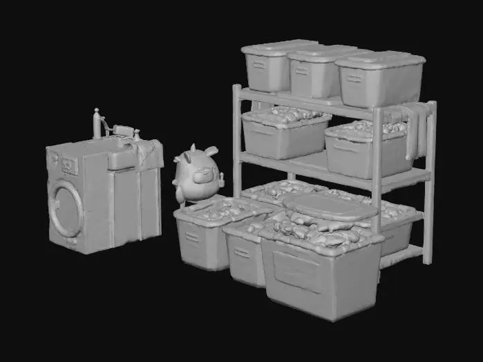 3D model for Laundry Haven