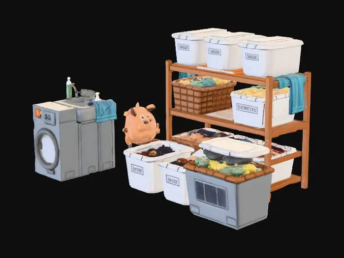 3D model for Laundry Haven