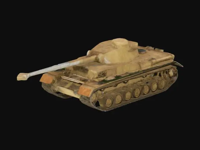 3D model for Panzer IV Tank in Museum
