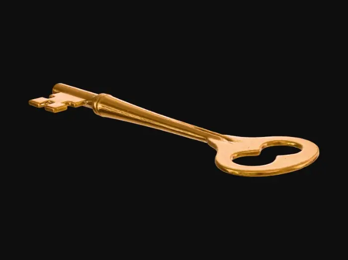 3D model for Antique Key