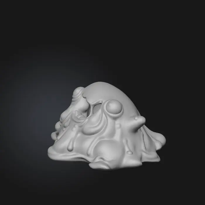 3D model for Blobby Melt in caramel