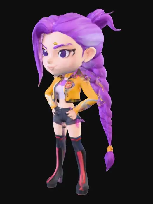 3D model for Vibrant Style