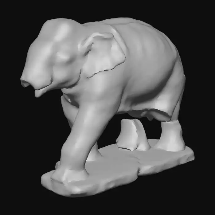 3D model for Fragmented Elephant Statue