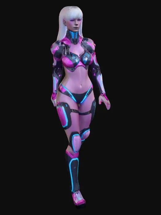 3D model for Neon Warrior