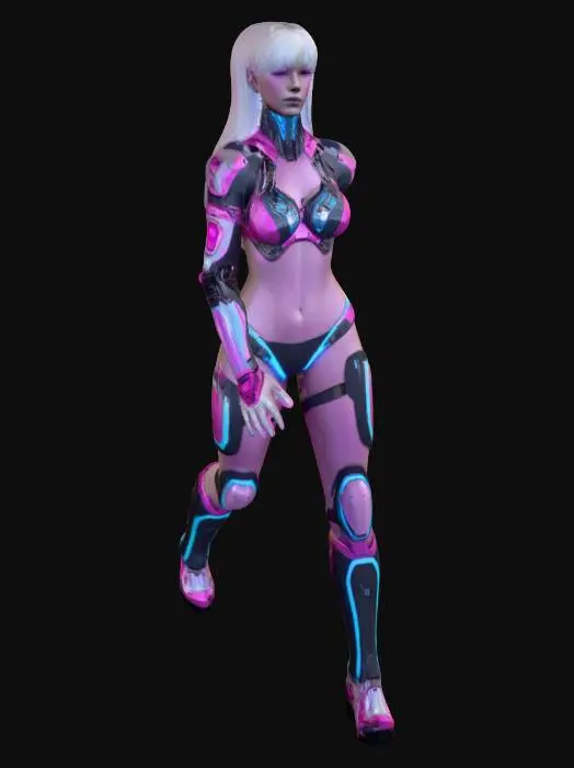 3D model for Neon Warrior