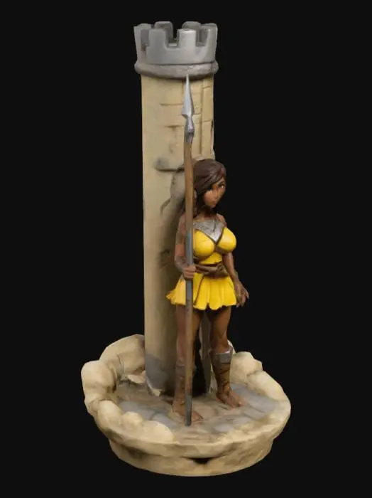 3D model for Guardian of the Tower