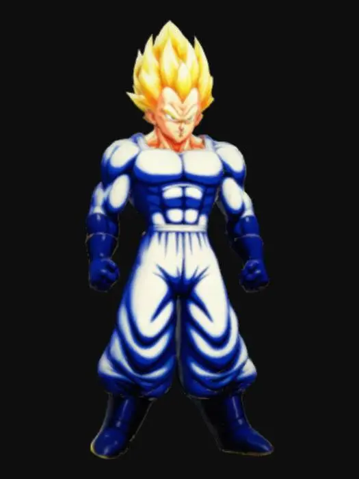 3D model for majin vegeta, strong, evil, super sayjin