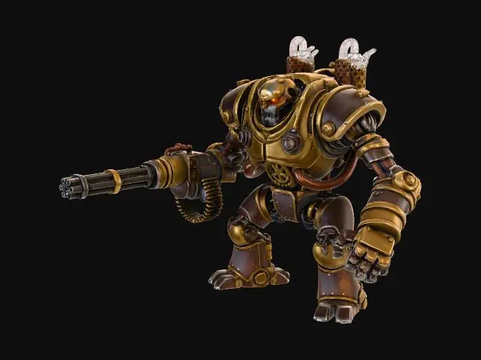 3D model for 기간틱
증기 기관 로봇
개틀링 건