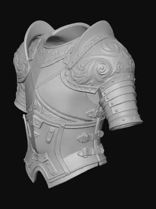 3D model for 중세 갑옷
게임 장비
투명한 배경
팔목 보호대
손 부분은 없음
가죽 재질
