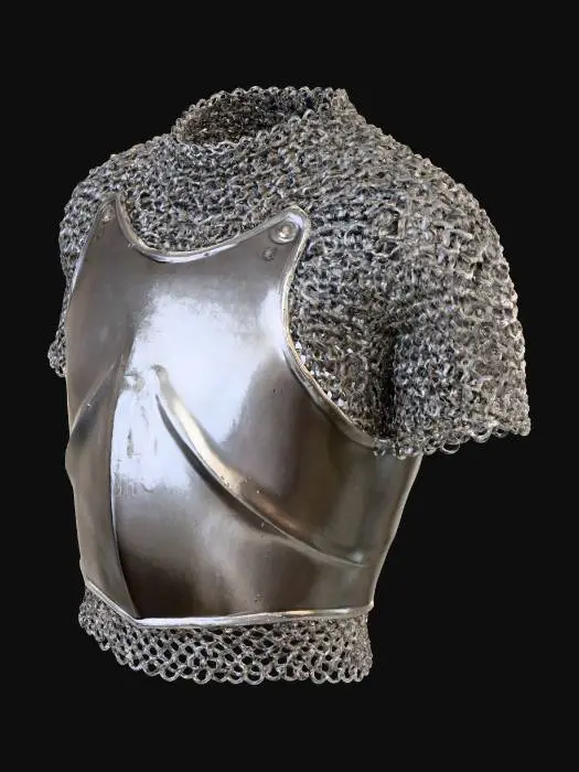 3D model for 중세 갑옷
체인 메일
게임 장비
상반신만 표현
몸통
목 부분 비어있음
투명한 배경