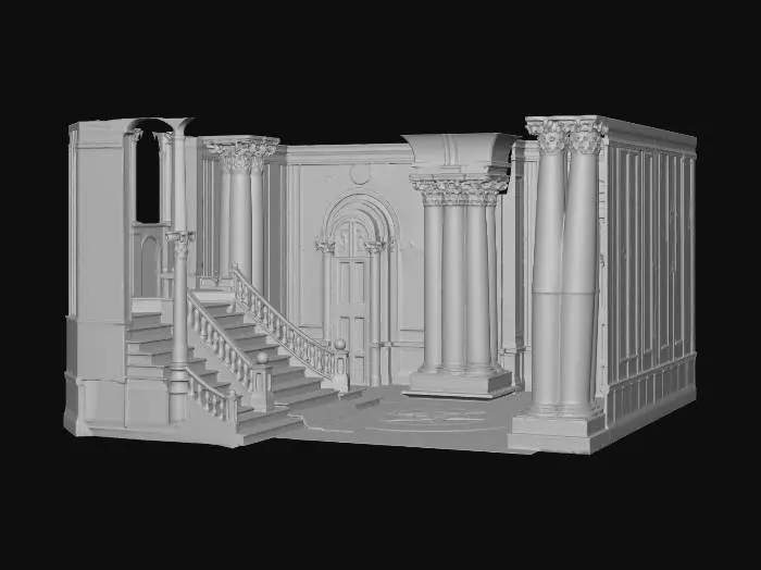 3D model for Mystic Hallway
