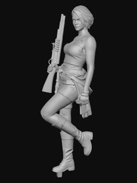 3D model for Lone Sharpshooter in the Brick Alley