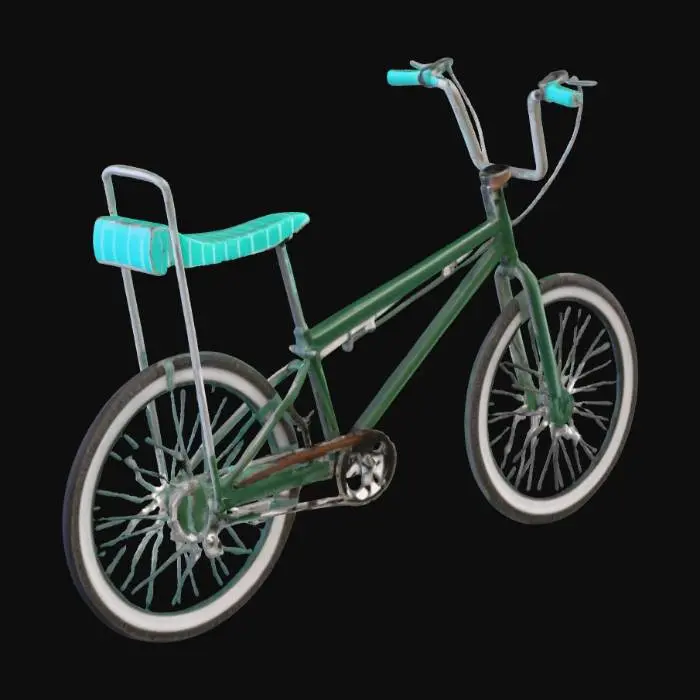 3D model for Green Cruiser Bike