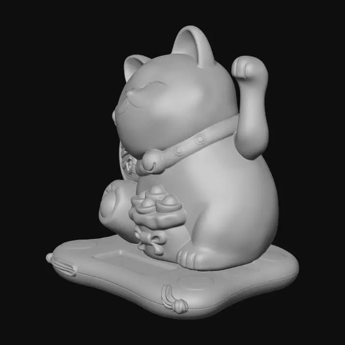 3D model for Lucky Cat Charm