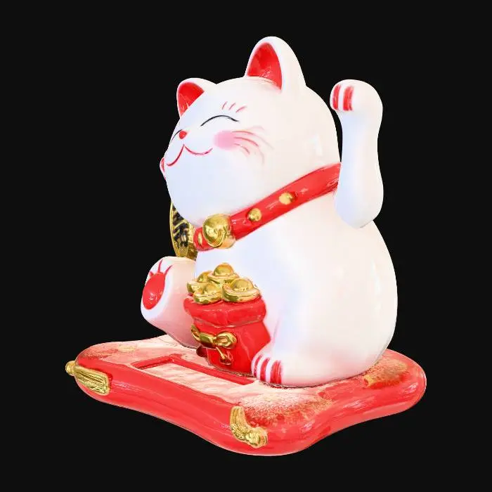 3D model for Lucky Cat Charm