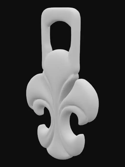 3D model for Fleur de Lis Charm