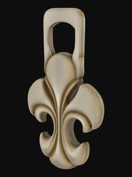 3D model for Fleur de Lis Charm