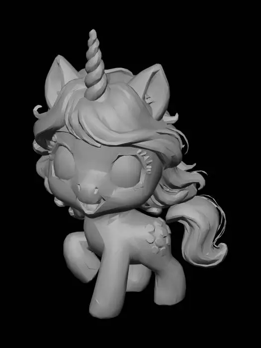 3D model for Rainbow Sparkle Unicorn