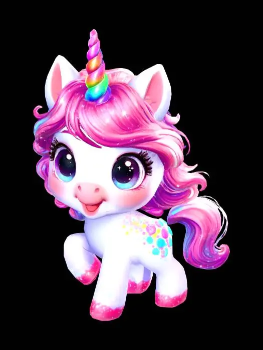 3D model for Rainbow Sparkle Unicorn