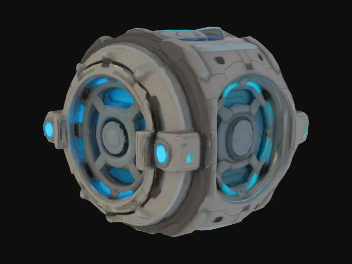 3D model for A Science Fiction Airlock with bulkhead. 