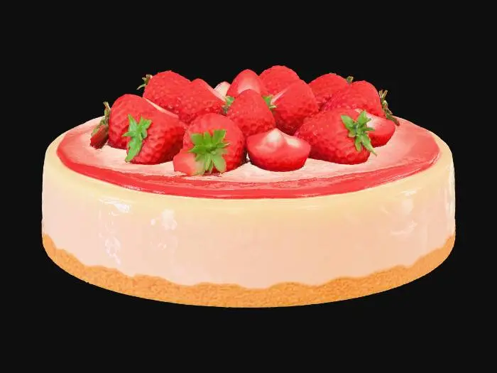 3D model for a cheesecake