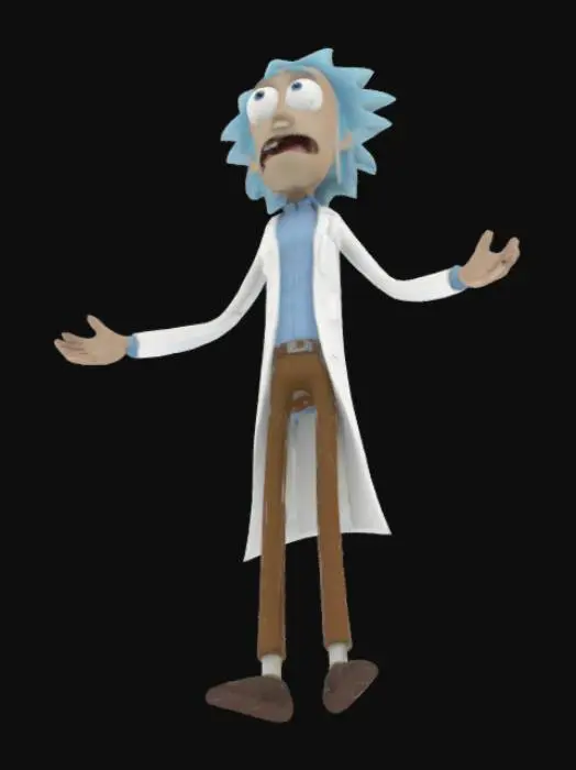 3D model for Mad Scientist in a Lab Coat