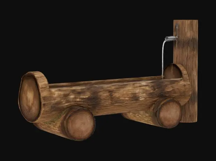 3D model for Log Water Trough