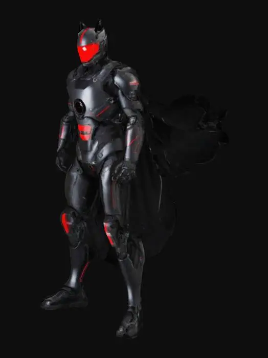 3D model for Superman wearing Ironman exosuit with the coolness of Batman